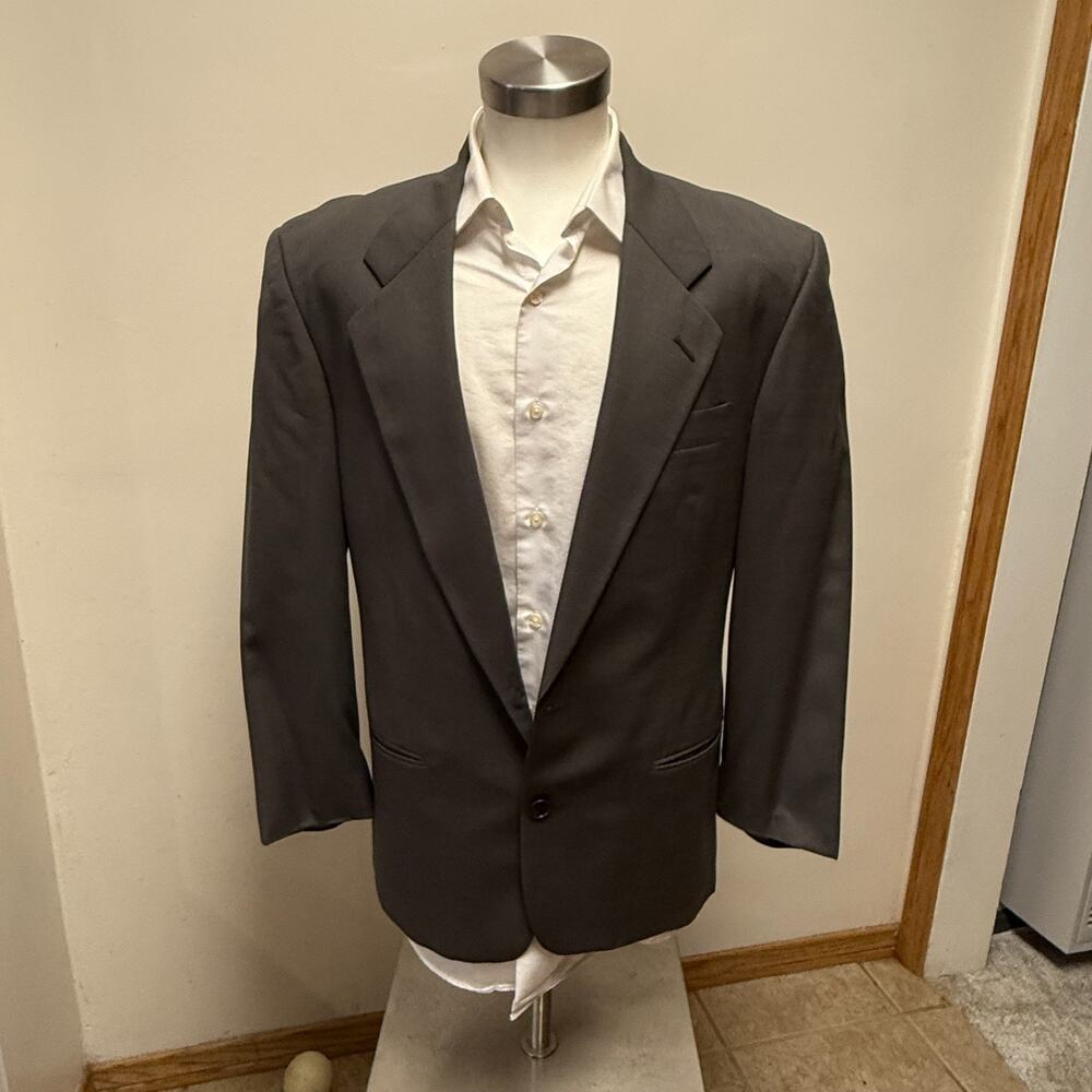 Joseph Feiss Men's Sport Coat Blazer Two Button USA Plaid Saks Fifth Ave Wool